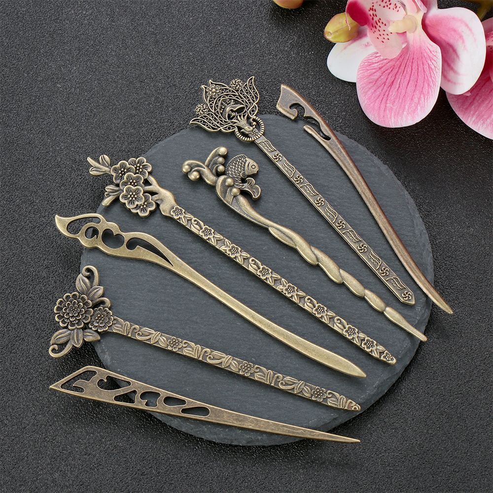 Hair Care Zinc - Vintage Metallic Hair Clip, Hair Care