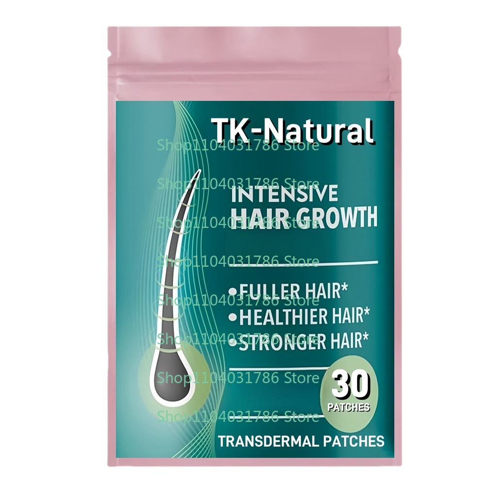 Hair Care Zinc - 30 remendos para crescimento capilar, remendos