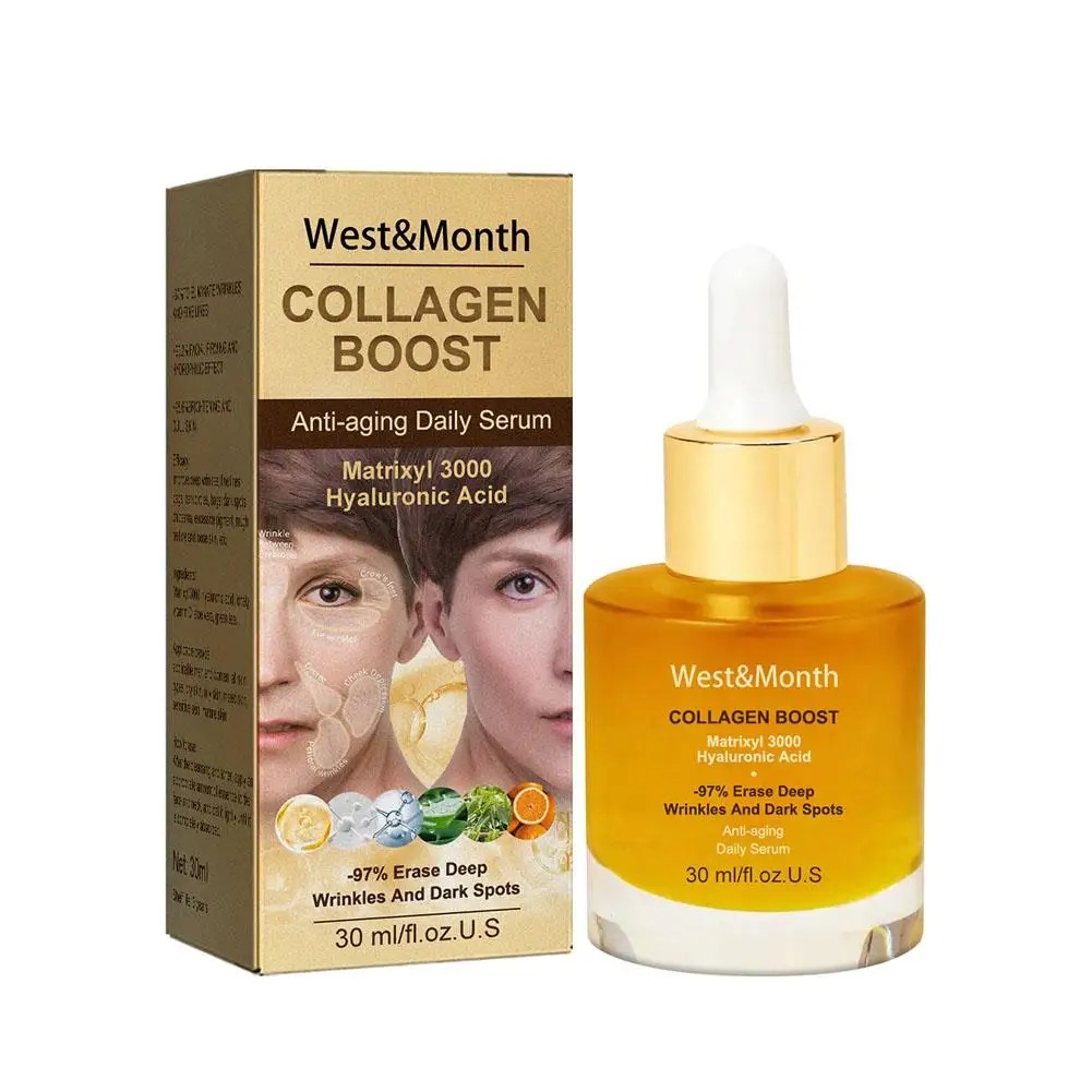 Silk Press Serum - Soro facial de colágeno, hidratante, desbota