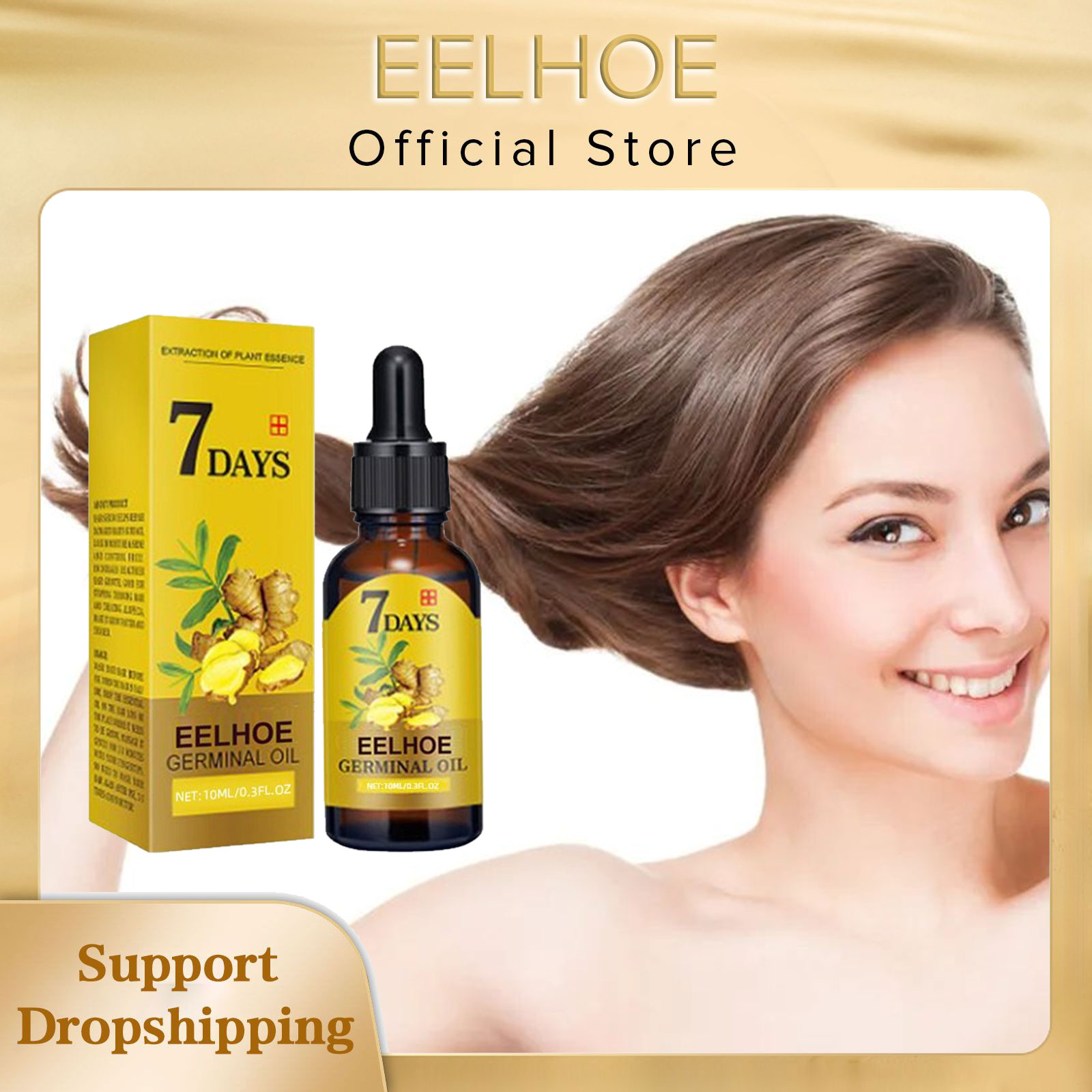 Hair Care Natural Products - Óleo de crescimento capilar de gengibre