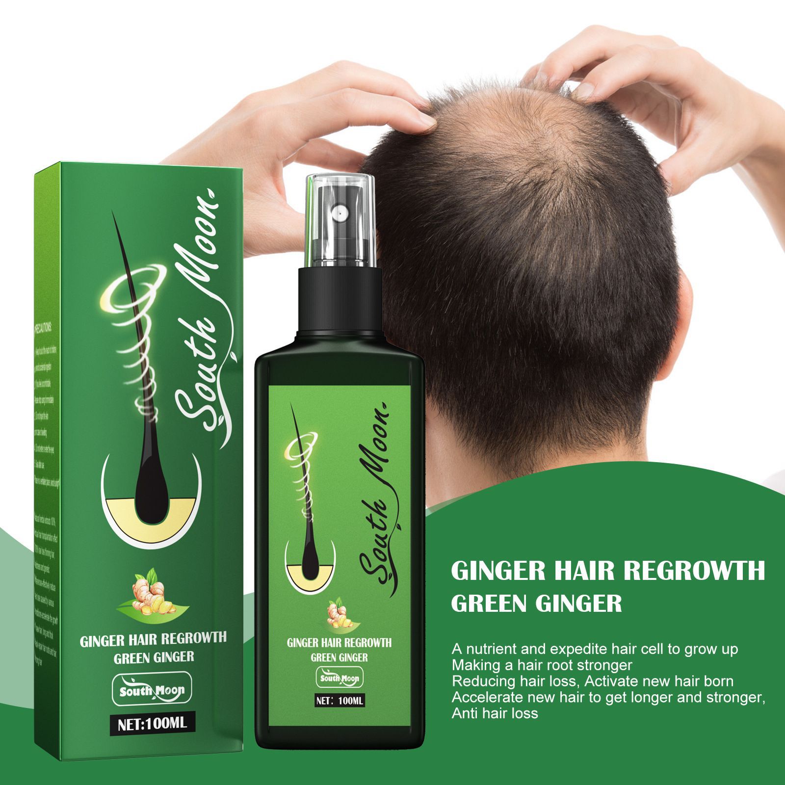 Spray de Crescimento Capilar d - Hair Care Natural Products avaliação e preço
