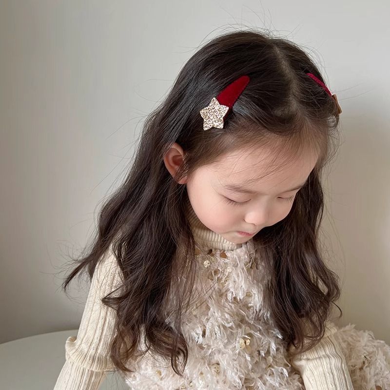 1 par estilo coreano glitter e - Hair Care Baby avaliação e preço