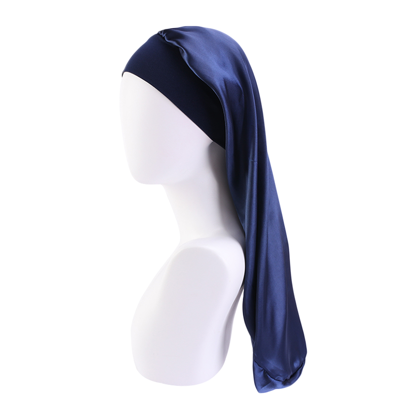 Novo longo cetim gorro de dorm - Hair Care Natural avaliação e preço