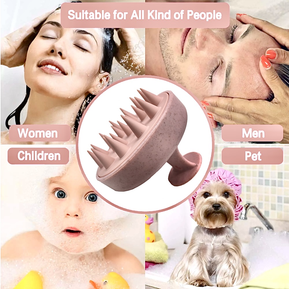 Palha de Trigo Silicone Lavage - Hair Care Dandruff avaliação e preço